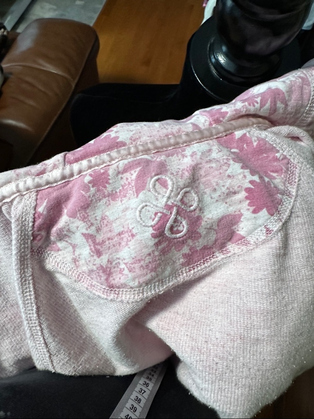 Pink Floral Zip-Up Hoodie - Picture 7 of 7